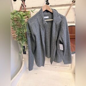 Croft & Barrow Charcoal Cardigan Sweater